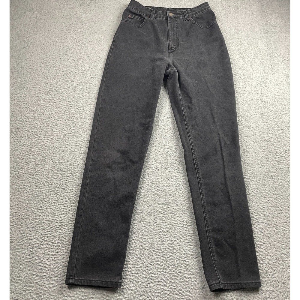 VTG Banana Republic Safari Jeans Womens 10 (27x31) Black High Rise Tapered USA